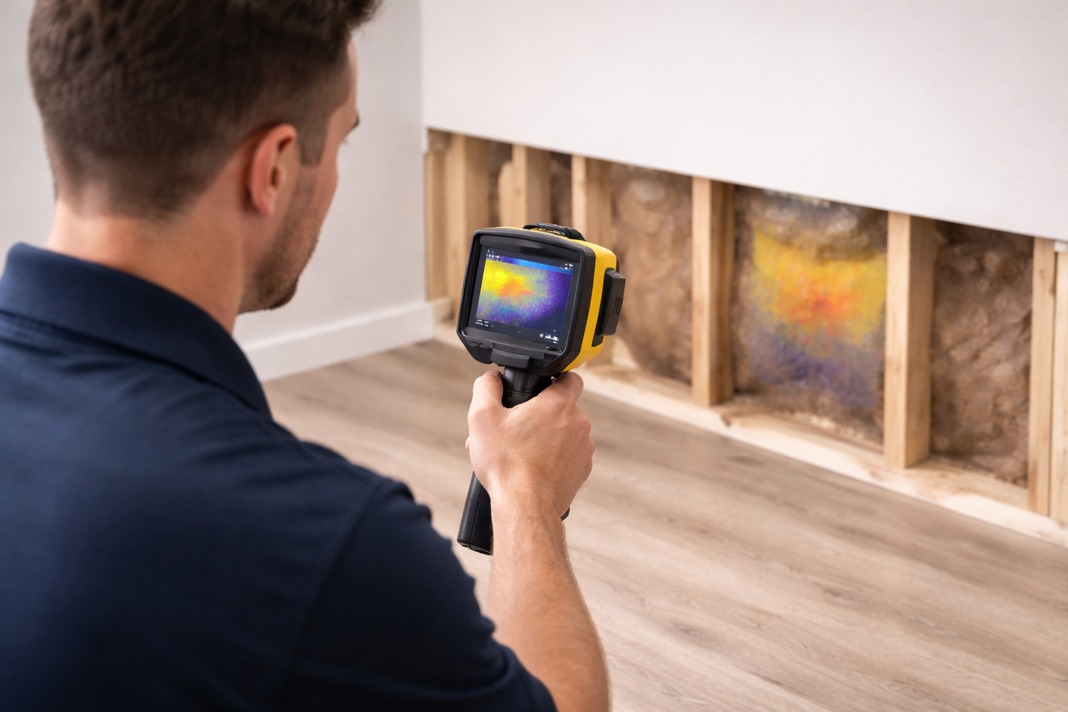 thermal imaging camera moisture testing