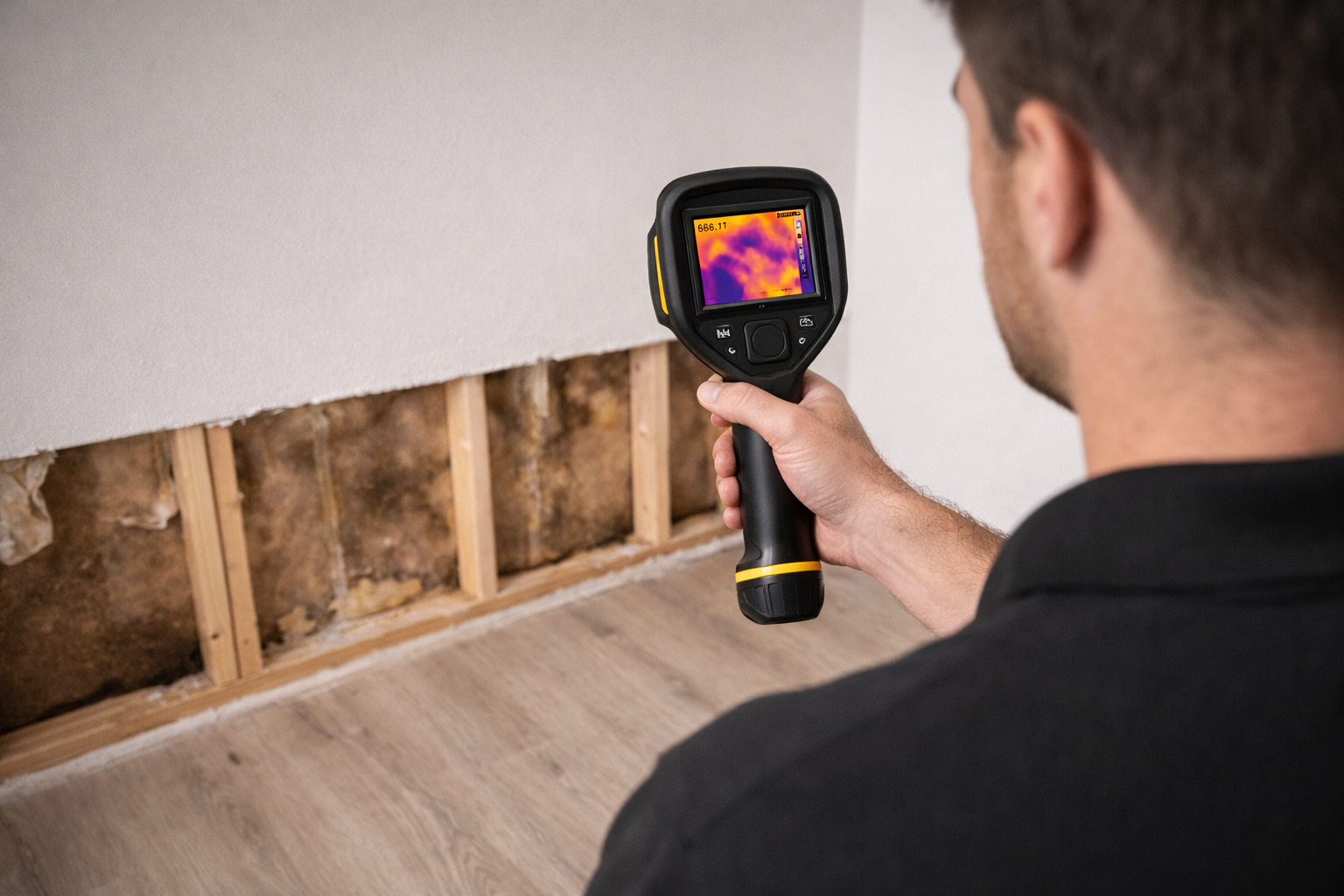 thermal imaging camera to detect moisture in walls